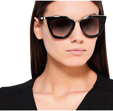 prada sunglasses women black|prada sunglasses black and gold.